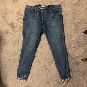 High rise skinny Madewell jeans size 35